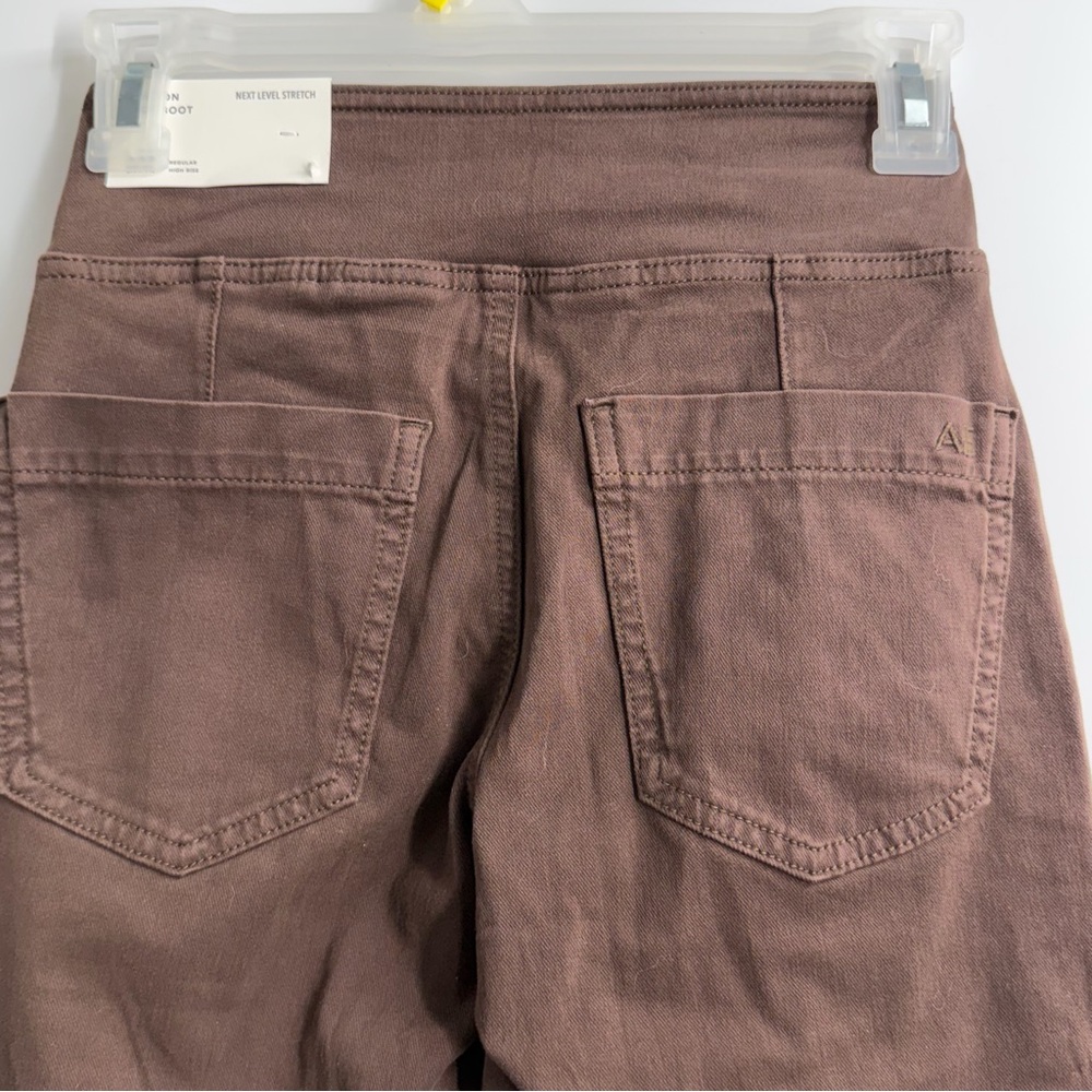American Eagle pull on kick boot pants brown XXS … - image 4
